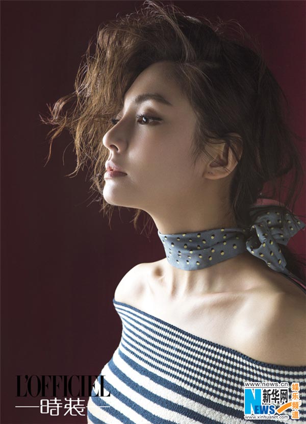Zhang Yuqi poses for L'OFFICIEL