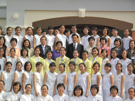 Chinese President Hu Jintao on Singapore visit