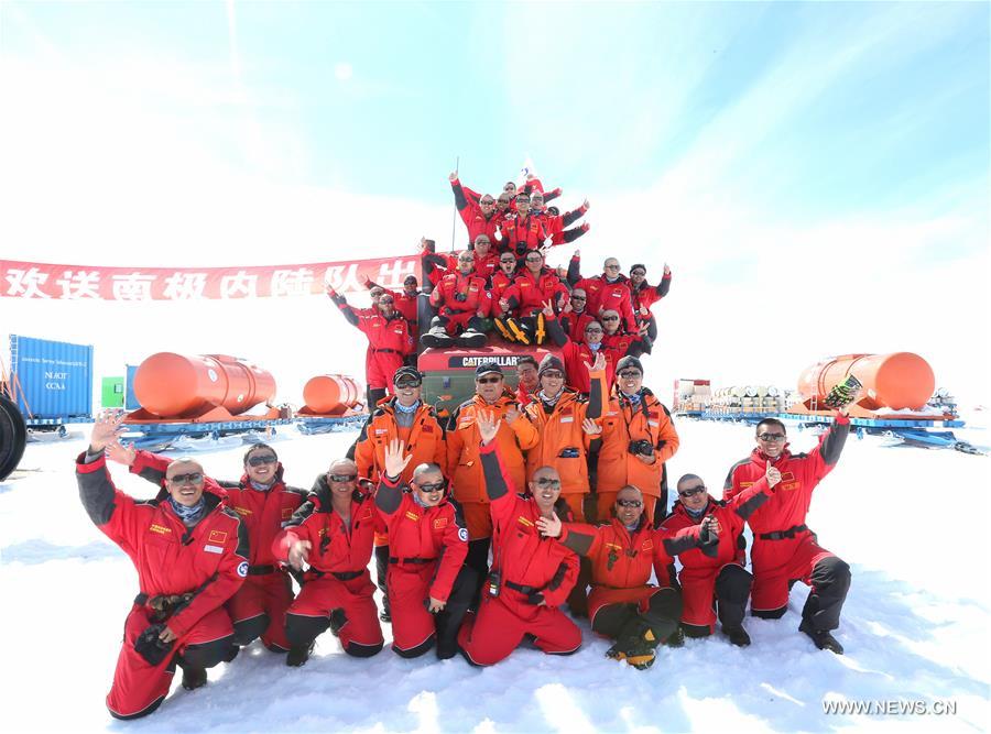 Two Chinese expedition teams set off for Antarctic inland