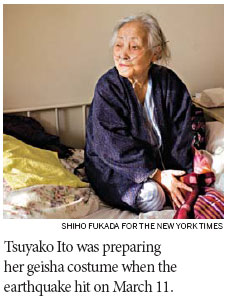 Last geisha defies time and waves