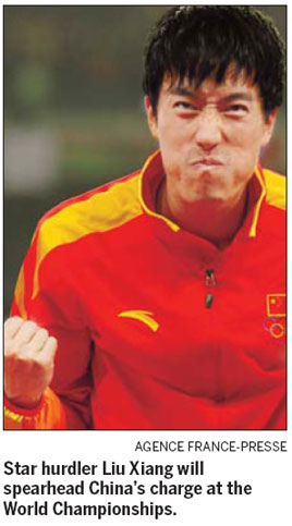 Hurdler Liu back to lead China's worlds squad Hurdler Liu back to lead China's worlds squad