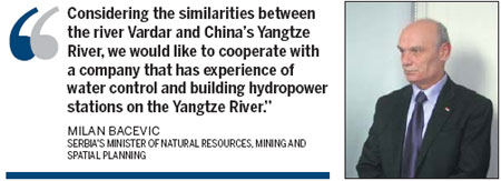 Chinese firm a candidate for Serbian waterway