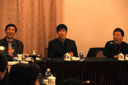 劉翔：第一次參加政協會議有點緊張[組圖]