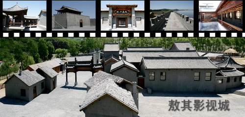 全國網絡媒體龍江行記者團參觀敖其灣影視城