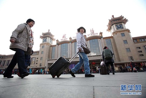 中國2011年鐵路春運大幕將啟