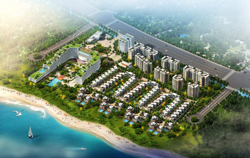 樂東龍沐灣碧海花園 高爾夫地產(chǎn)項目正在建設