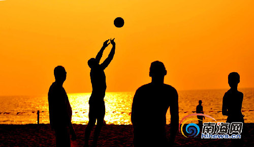 組圖：樂東風(fēng)光引人醉 龍沐灣落日美景