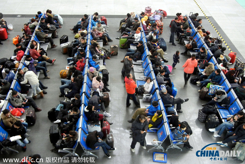 2014年春運大幕即將開啟 火車站迎來客流高峰