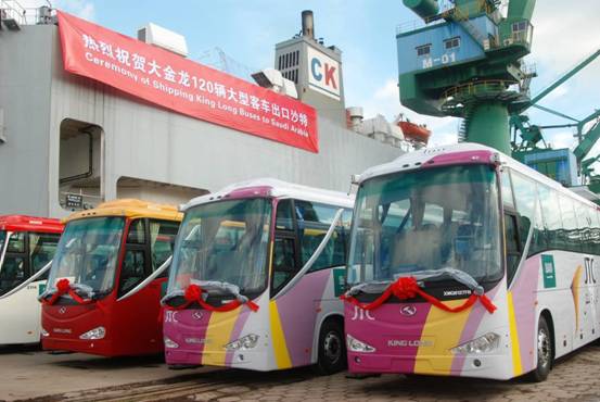 大金龍120輛大型客車出口沙特