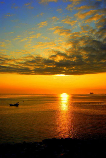 伏龍臥波大長山島