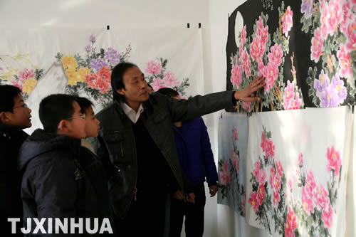 天津農(nóng)村有個(gè)免費(fèi)國(guó)畫班