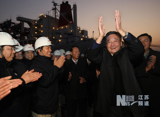 吳邦國在江蘇調研