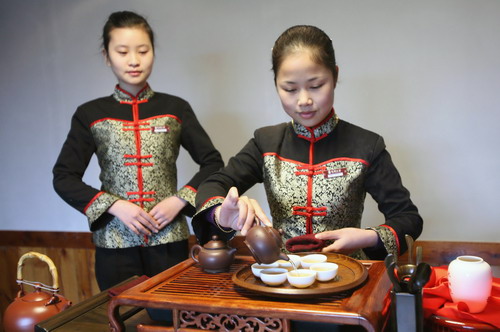 排練茶藝備戰世博