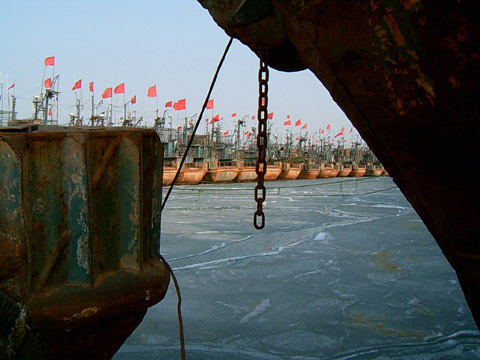 萊州灣海冰逐漸解封