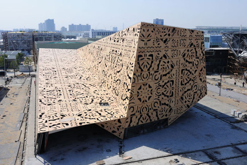 世博展館進入最后裝飾布展階段