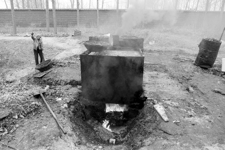 知情人繪制鄭州泔水油加工點(diǎn) 多數(shù)暫時(shí)停產(chǎn)