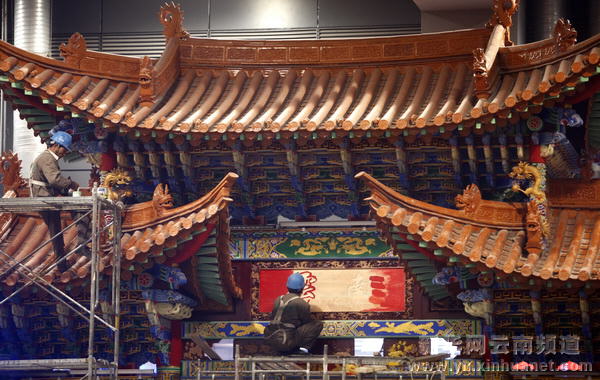 上海世博會云南館顯露雛形