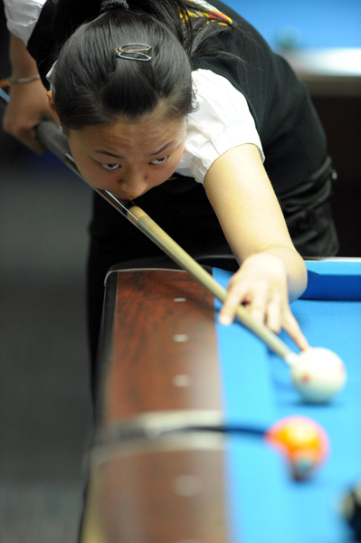 四體會臺球個人賽丁俊暉、潘曉婷晉級8強、4強