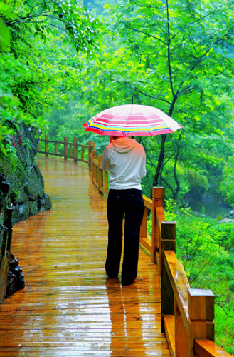河南固始九華山風景如畫
