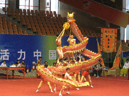 四體會舞龍比賽 英姿颯爽顯龍威-廣東失利 江蘇奪魁
