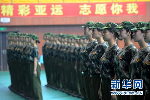 亞運(yùn)美女禮儀專業(yè)志愿者