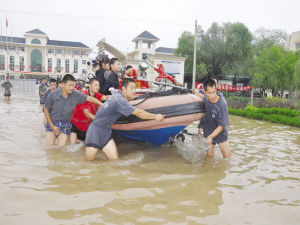 江蘇宿遷遭遇特大暴雨 6700名學生無限期停課