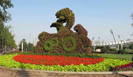 600萬盆鮮花扮靚泉城濟南（圖）