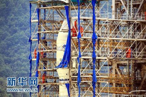 嫦娥二號(hào)準(zhǔn)備發(fā)射