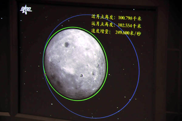 “嫦娥二號”第三次近月制動成功完成(組圖)