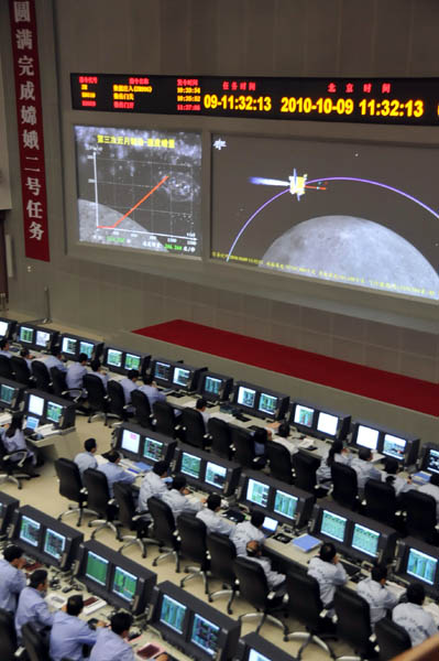“嫦娥二號”第三次近月制動成功完成(組圖)
