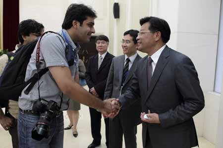 林雄會見亞洲主流媒體看廣東代表團