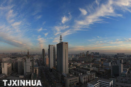 “大雪”時節(jié)天津白云如練