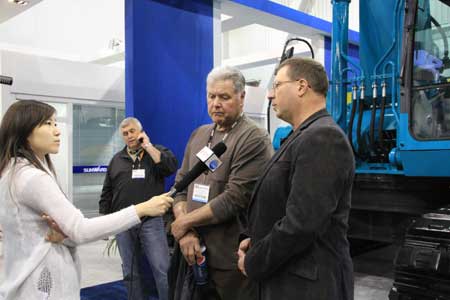 中國工程機(jī)械產(chǎn)品在美國國際工程機(jī)械展廣受歡迎