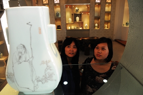 山東淄博：中國魯青瓷館開館