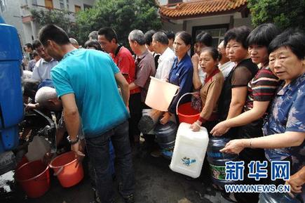 杭州余杭區水源受污染 部分地區供水停止、學校停課