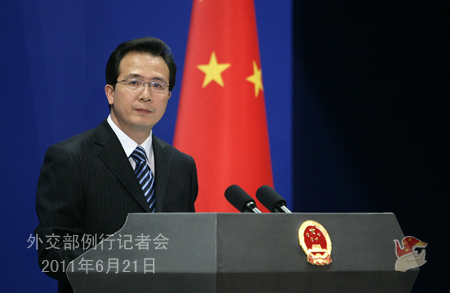 外交部就利比亞局勢、南海問題等答問