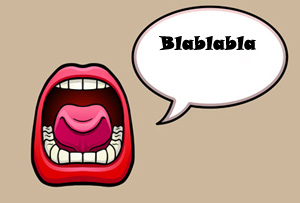 “喋喋不休”英語怎么說？