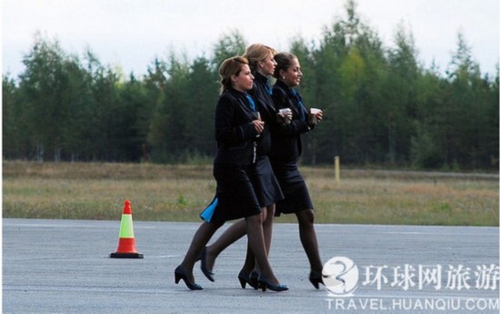 實拍美艷的俄羅斯空姐