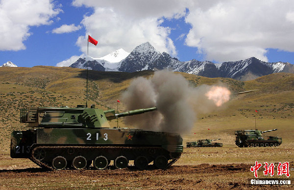 解放軍首次在高海拔高寒地區(qū)組織陸空聯(lián)合演習