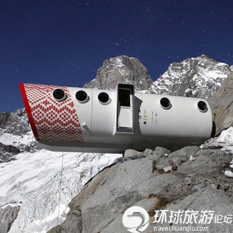 阿爾卑斯山頂的懸空旅館 你敢住嗎？