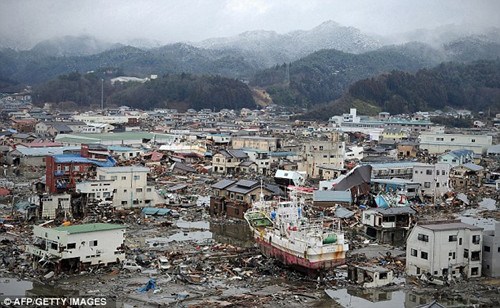 日本海嘯2500萬噸殘骸或后年漂至北美(圖)