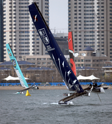 2012國際極限帆船系列賽青島站比賽結束