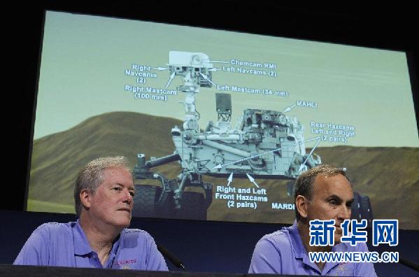 “好奇”號火星車已在火星表面著陸