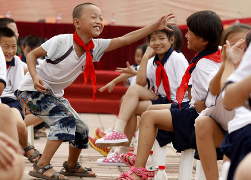 北京房山“7•21”受災學校如期開學 安全教育成第一課