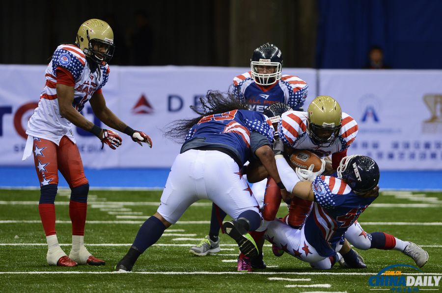 美國職業(yè)室內橄欖球東西部明星對決首次來華比賽