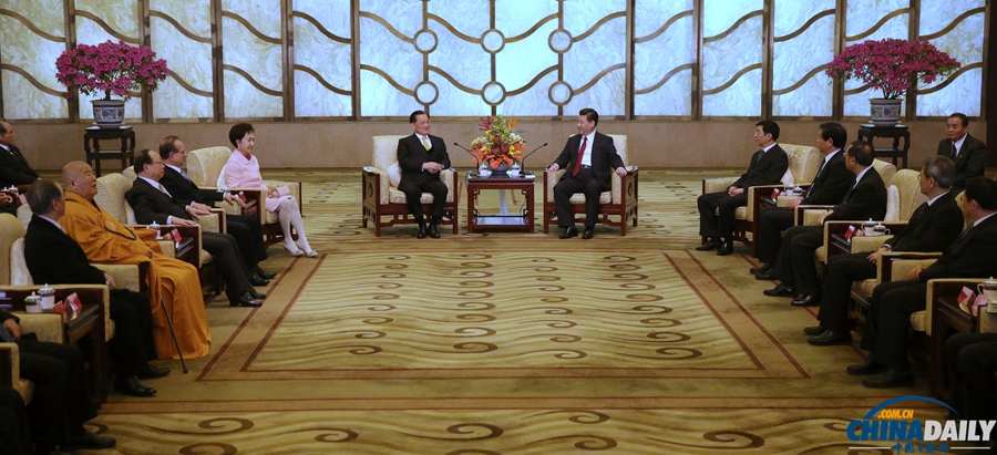 習(xí)近平總書記會見連戰(zhàn)一行