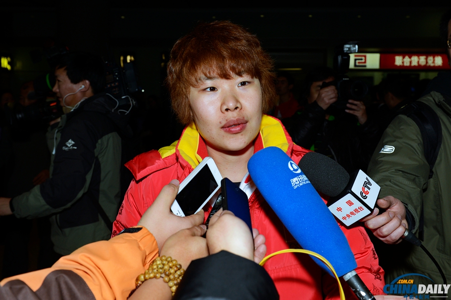 中國冬奧代表團凱旋