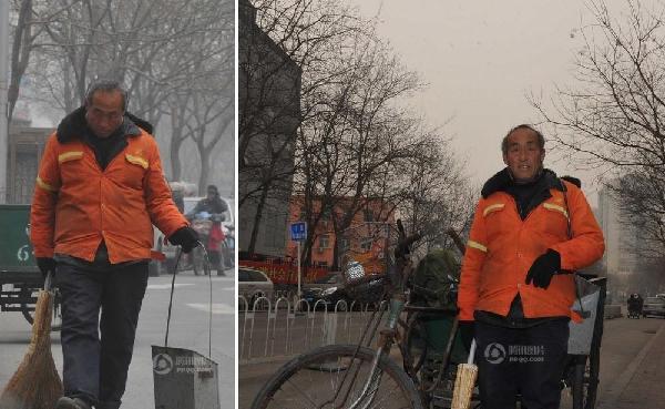 圖片故事：霧霾下的勞動者