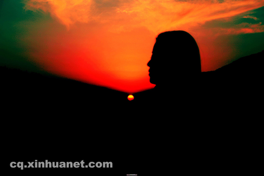 重慶霞光映紅神女之鄉攝影者追逐