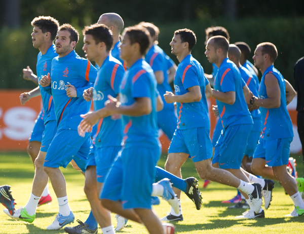 荷蘭隊(duì)備戰(zhàn)歐洲杯